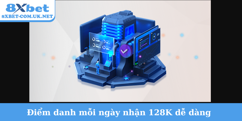 Điểm danh mỗi ngày nhận 128K dễ dàng