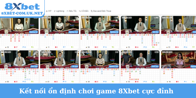 Kết nối ổn định chơi game 8Xbet cực đỉnh